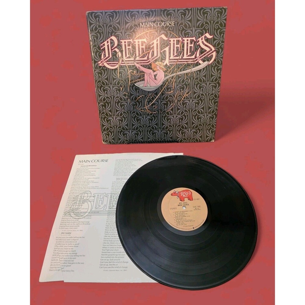 Bee Gees Main Course 1975 RSO Records SO 4807 Vinyl Record Album LP 331/3 12"